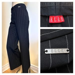 ELLE black pinstriped pants